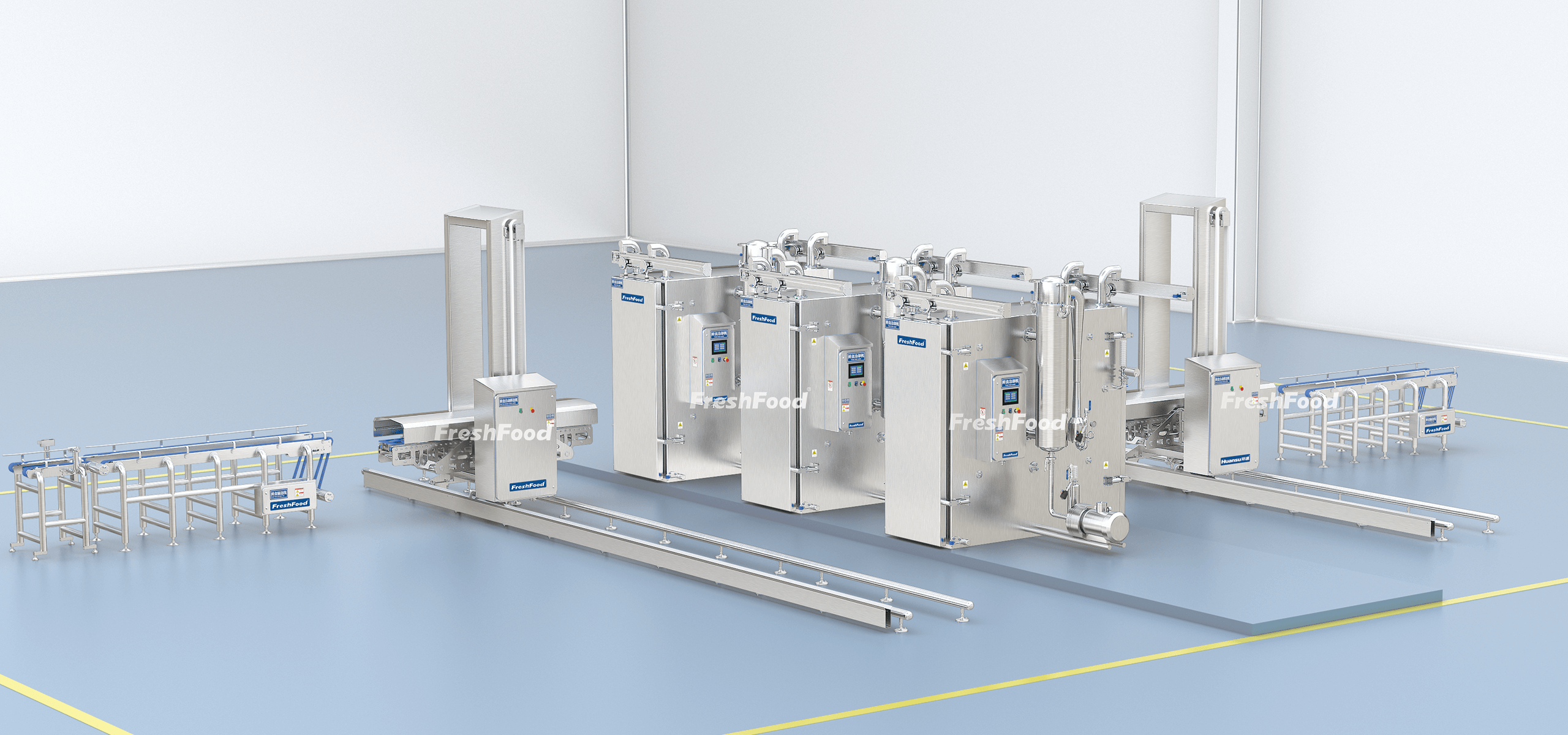 鲜食预制菜冷却线