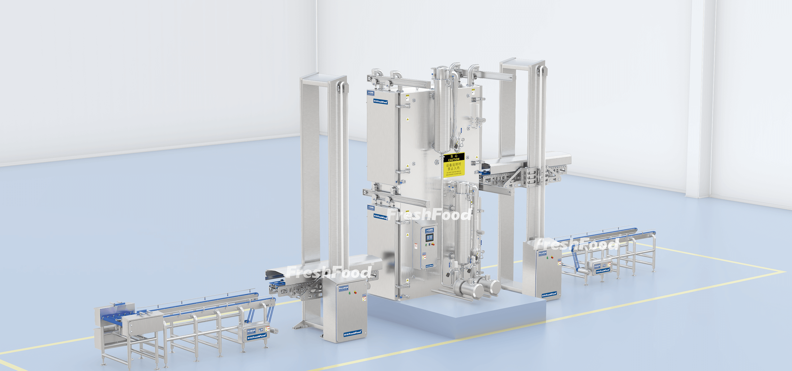 鲜食米饭冷却线
